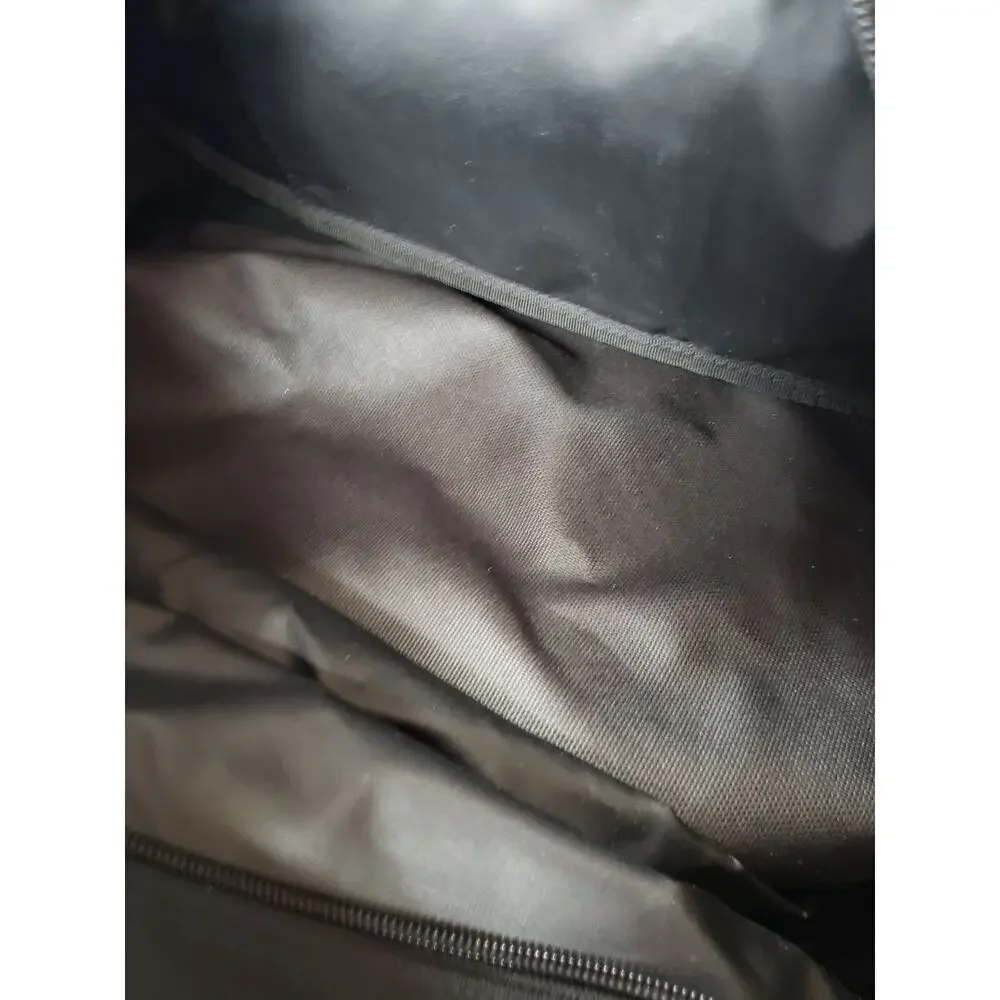 Lands End Medallion Cabinetry Branded Large Handle Black Duffel Bag Gym Bag
